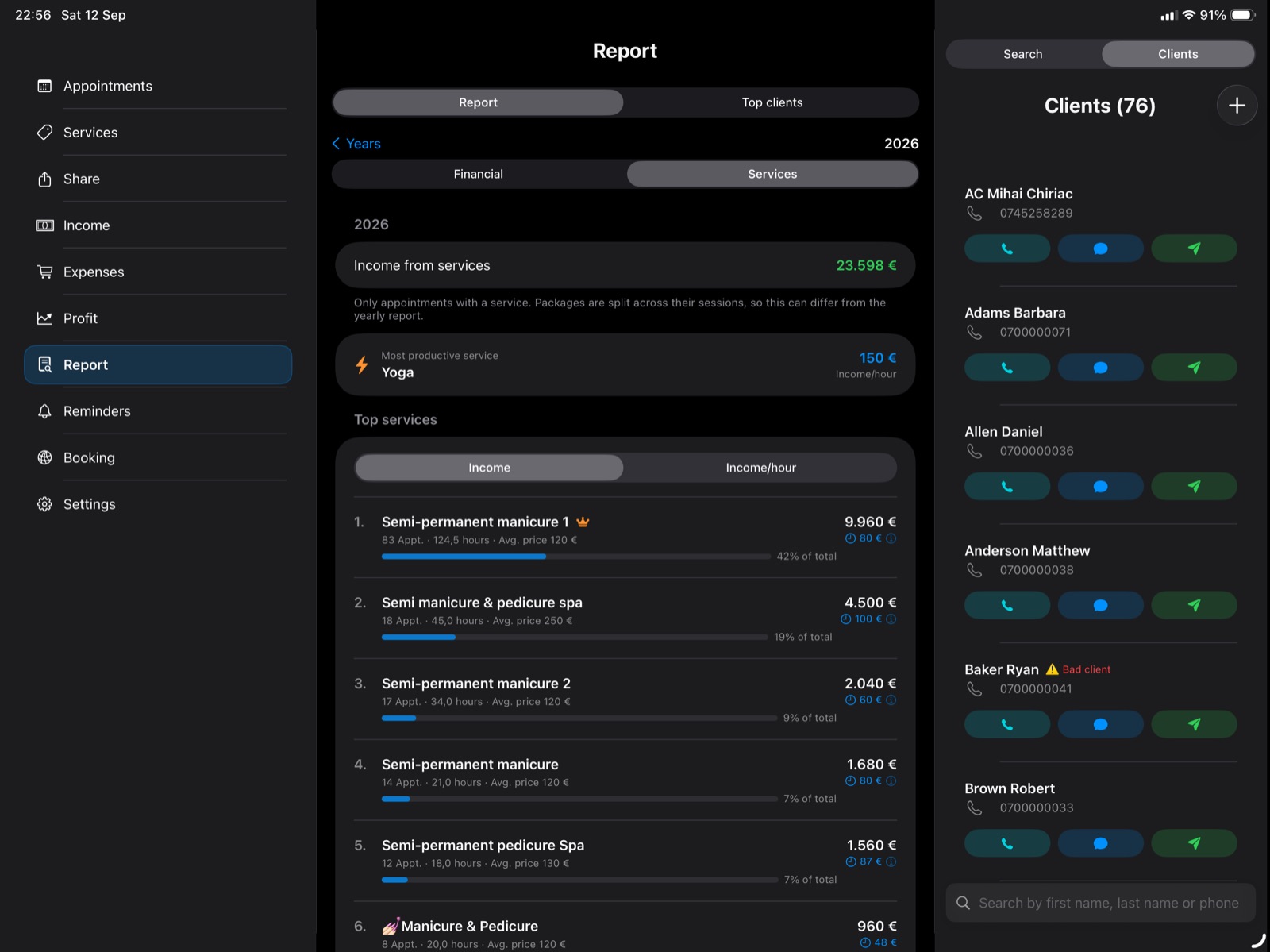 iPad – hizmet raporu